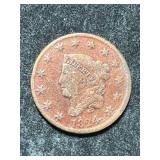 1824 US CORONET HEAD LARGE CENT
