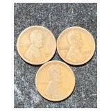 3 US WHEAT CENTS 1916P-D-S