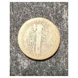 1917-D US MERCURY DIME