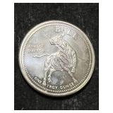 1 TROY OZ .999 FINE SILVER BEAR/BULL ROUND