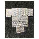 10 GRAMS .999 FINE SILVER FRACTIONAL BARS