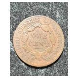 1825 US CORONET HEAD LARGE CENT