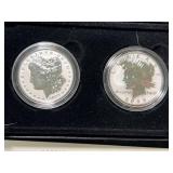 2023 US MORGAN AND PEACE DOLLAR REVERSE PROOF 2 COIN SET