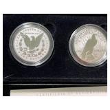 2023 US MORGAN AND PEACE DOLLAR REVERSE PROOF 2 COIN SET