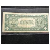 1935G US BLUE SEAL $1 SILVER CERTIFICATE