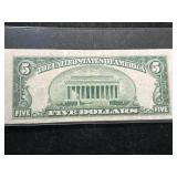 1928F US RED SEAL $5 NOTE
