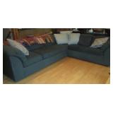 2pc upholstered Sectional sofa with...