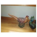 Hand carved and painted rooster fig...