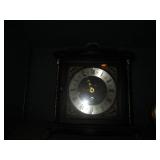 Vintage mantel clock plus brass dec...