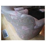 Pair of floral upholstered club sty...
