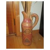 Mid Century Terra cotta pitcher wit...