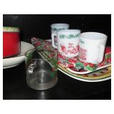 Assortment of Christmas themed tabl...