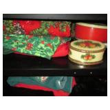 Assortment of Christmas themed tabl...