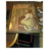 Vintage wall decor plus misc rocks ...