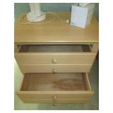 Pair of Light tone 2-drawer night s...