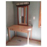 Light tone wood single drawer desk ...