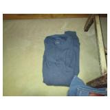 Vintage chair with misc clothing an...