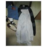 Vintage chair with misc clothing an...