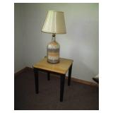 Wood end table approx 20x20x20in pl...
