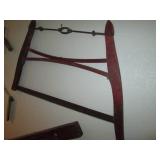 Vintage wood saw, utility knife, le...