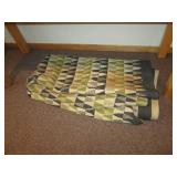 Entry table 54" x 18" x 26" and rug...