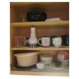 Food chopper, mugs, Corelle dishes ...