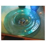 Large 14 & 28in colored vases with ...