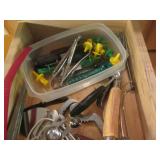 Corn cob holders, melon baller scoo...