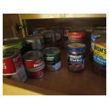 Sealed dry and canned goods, plasti...