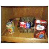 Sealed dry and canned goods, plasti...