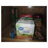 Sealed dry and canned goods, plasti...