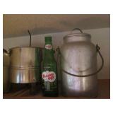 Stoneware crocks, pressure cooker a...