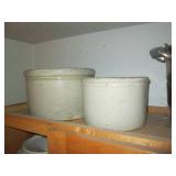 Stoneware crocks, pressure cooker a...