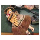 Wood and cast iron collectibles and...