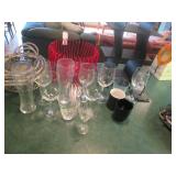 Colorful baskets, tabletop decor an...