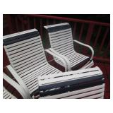 4-metal framed plastic wrapped pati...