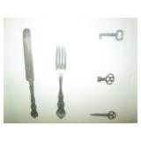 Shadowbox style framed Sterling sil...