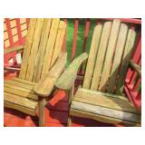 2-Wood Adirondack patio chairs...