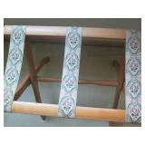 Wood framed luggage butler...