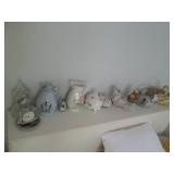 Collection of decorative pitchers, ...