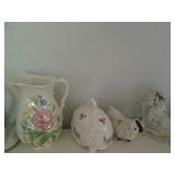 Collection of decorative pitchers, ...