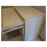 White 3-drawer dresser approx 36x18...