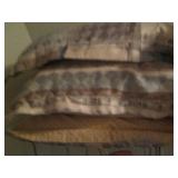 Comforters with matching accent pil...