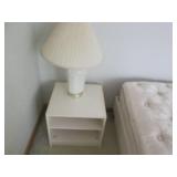 Queen size platform bed with 2-matc...