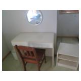 Single drawer desk, small 2-tier Bo...