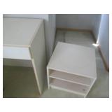 Single drawer desk, small 2-tier Bo...