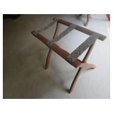 Wood framed luggage butler...