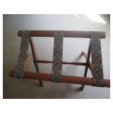 Wood framed luggage butler...