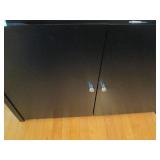 Long Black cupboard style storage b...