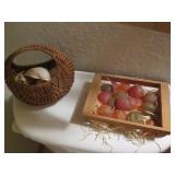 Fish themed wall decor, seashells a...